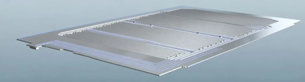 BYD’s second-generation Blade Battery with a single-layer direct-cooling plate structure