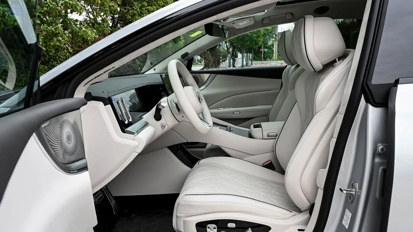 Denza Z9S front cabin seen from the open driver’s door