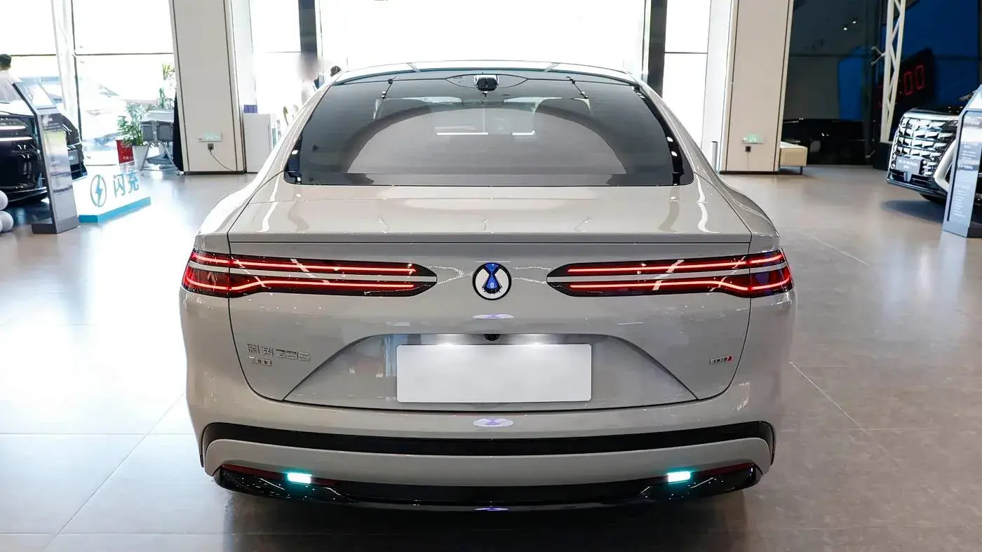 Denza Z9S rear view showing the tail lamp graphic and the Z9S badge