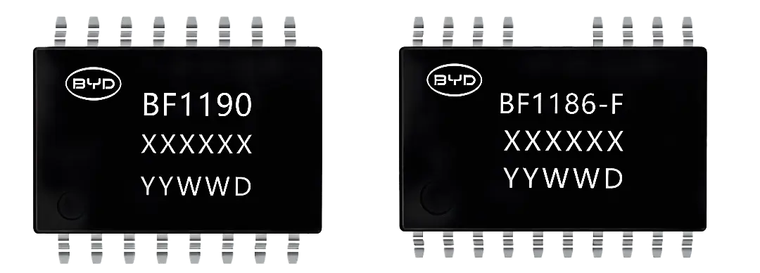 The BF1190 and BF1186-F isolated gate driver chips in SOW packages
